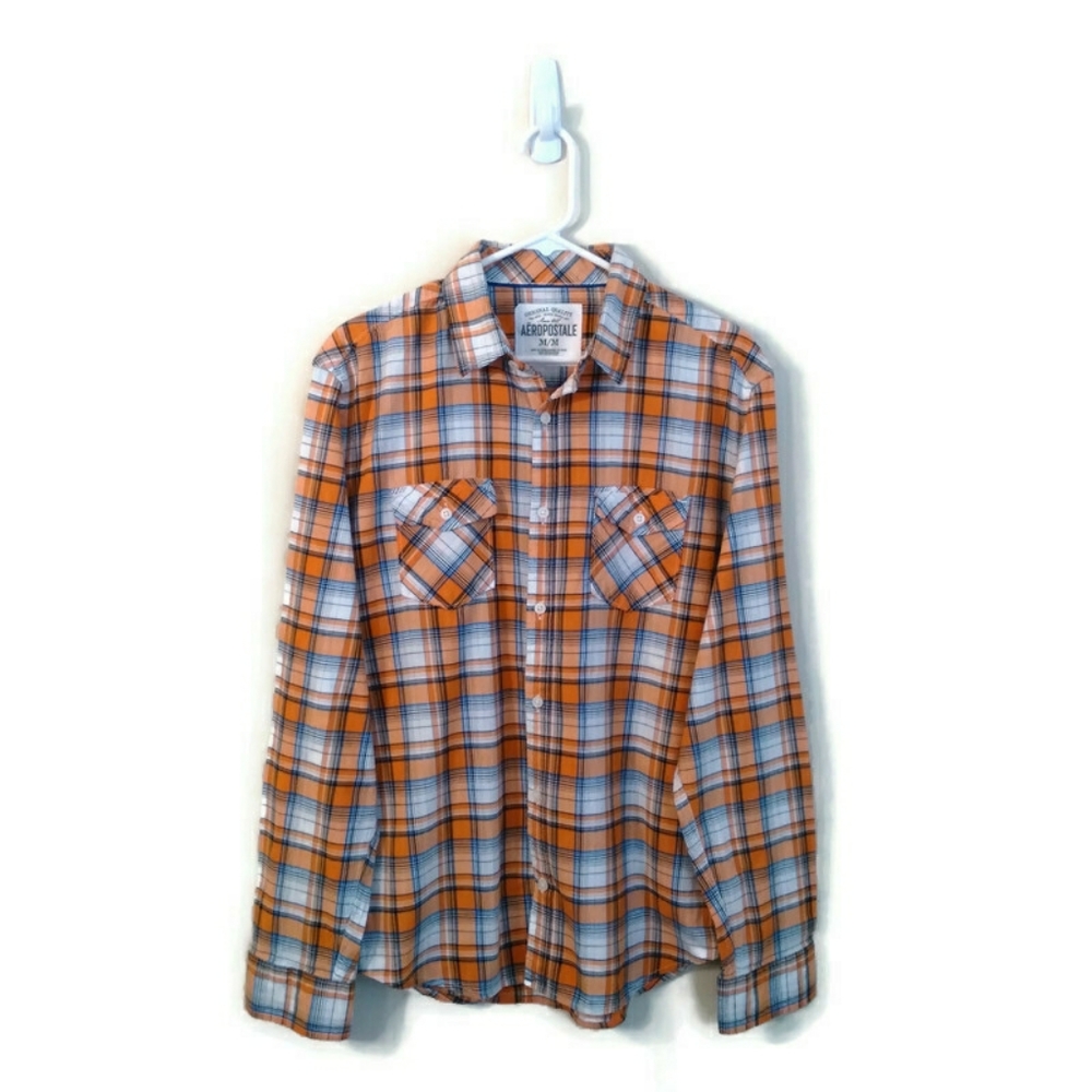 Aerostaple Men Western Style Casual Shirt Sz Med